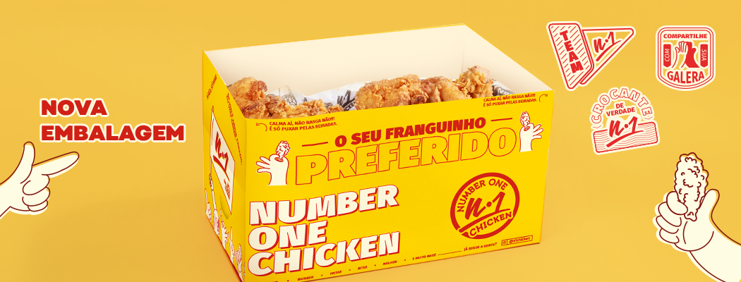 Banner promocional da nova embalagem
